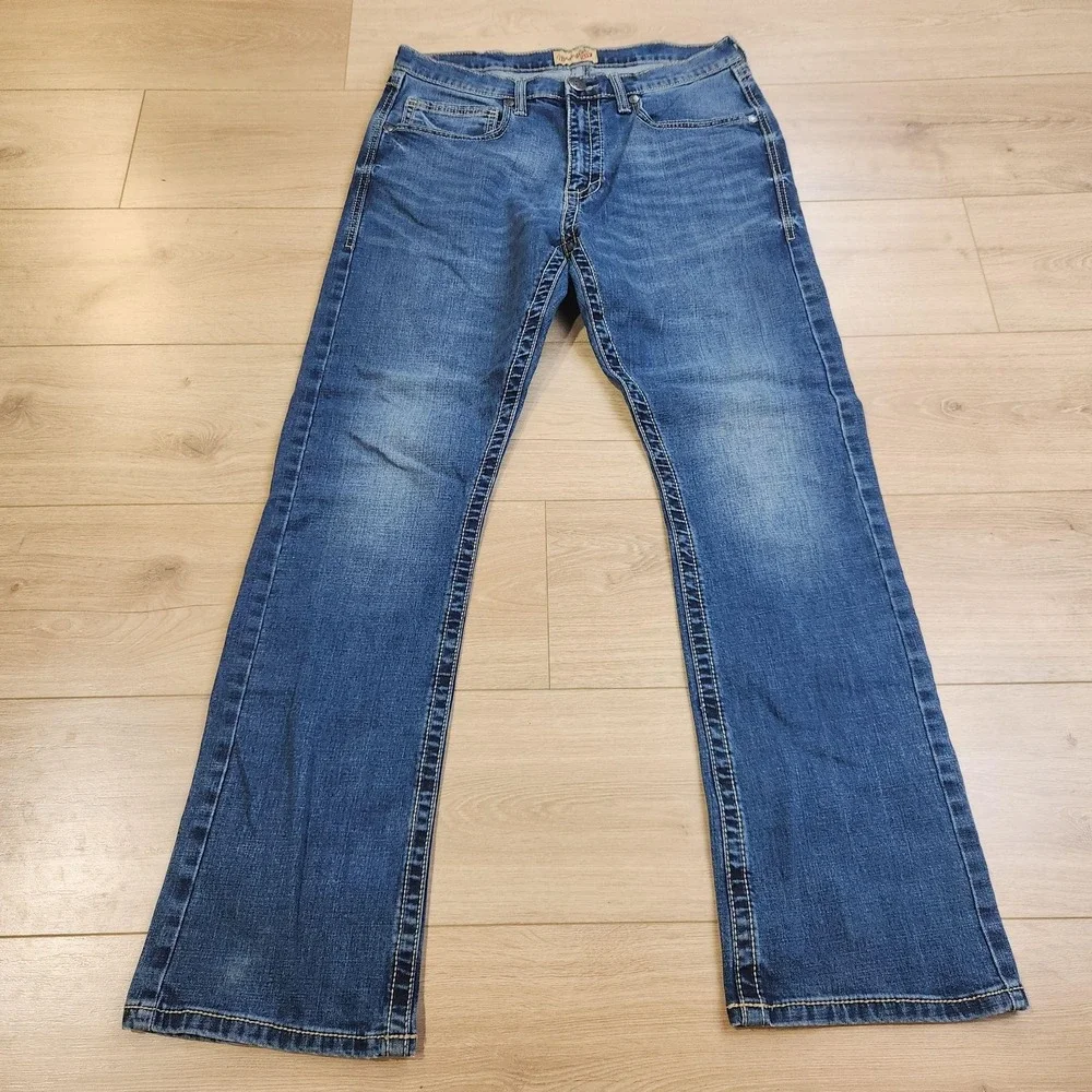Wrangler 20X Vintage Boot Jeans Mens 33x32 Blue Medium Wash Bootcut Denim
